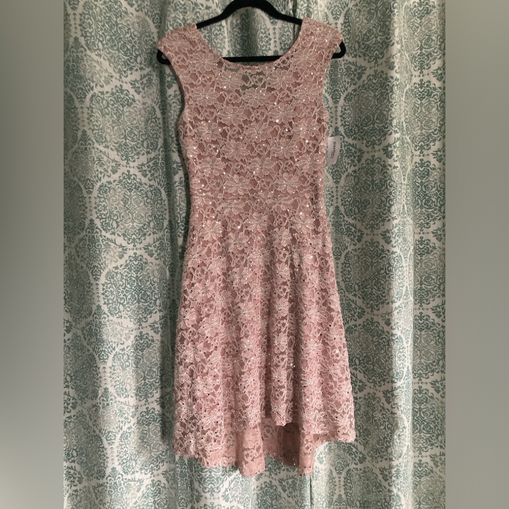 NWT Dress Barn Floral Sparkle Dress, Size 6
